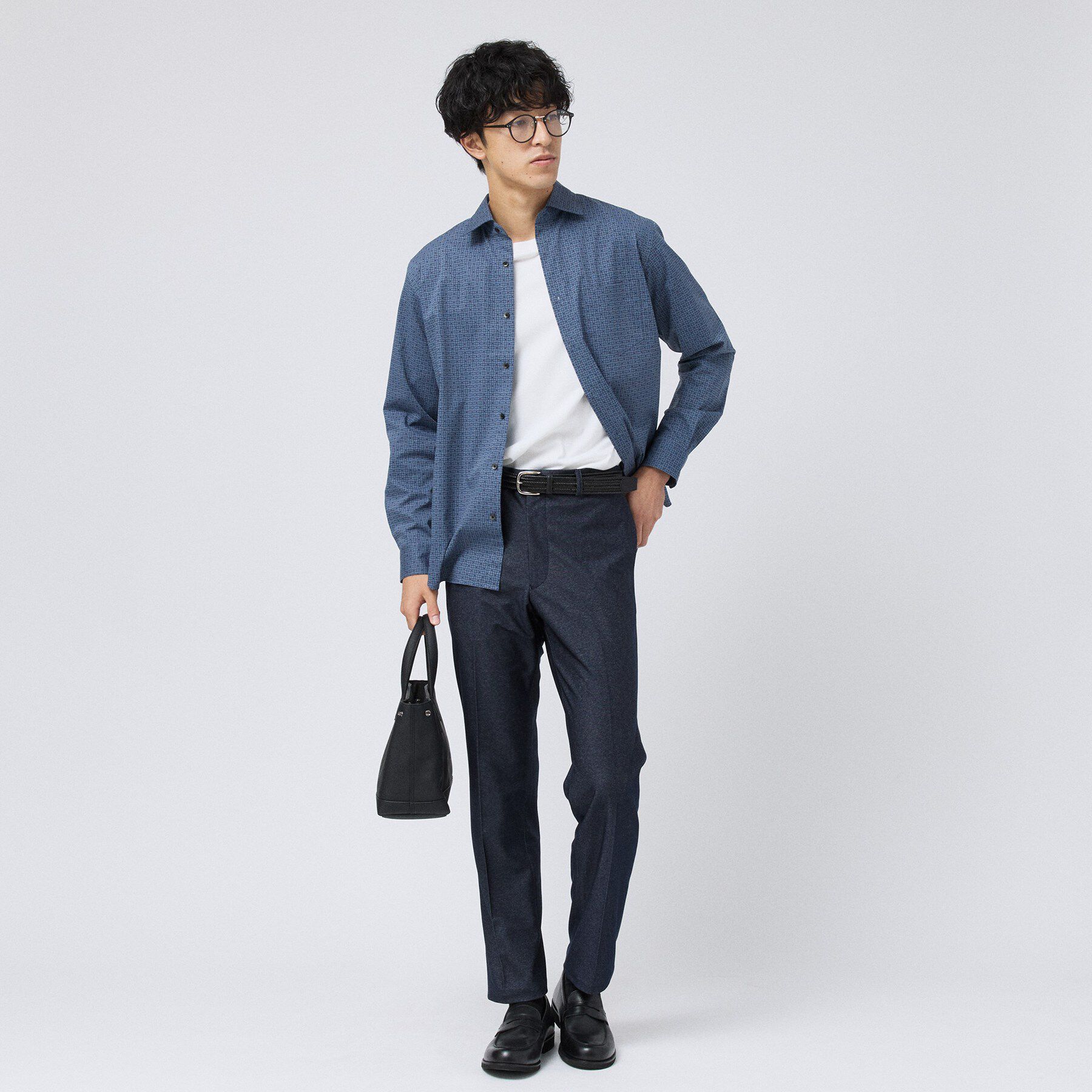 TAKEO KIKUCHI「【Made in JAPAN】 小紋プリント シャツ」|シャツ・ブラウス|