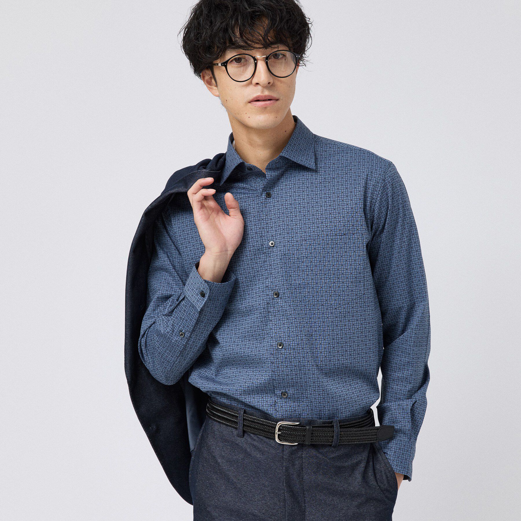 TAKEO KIKUCHI「【Made in JAPAN】 小紋プリント シャツ」|シャツ・ブラウス|