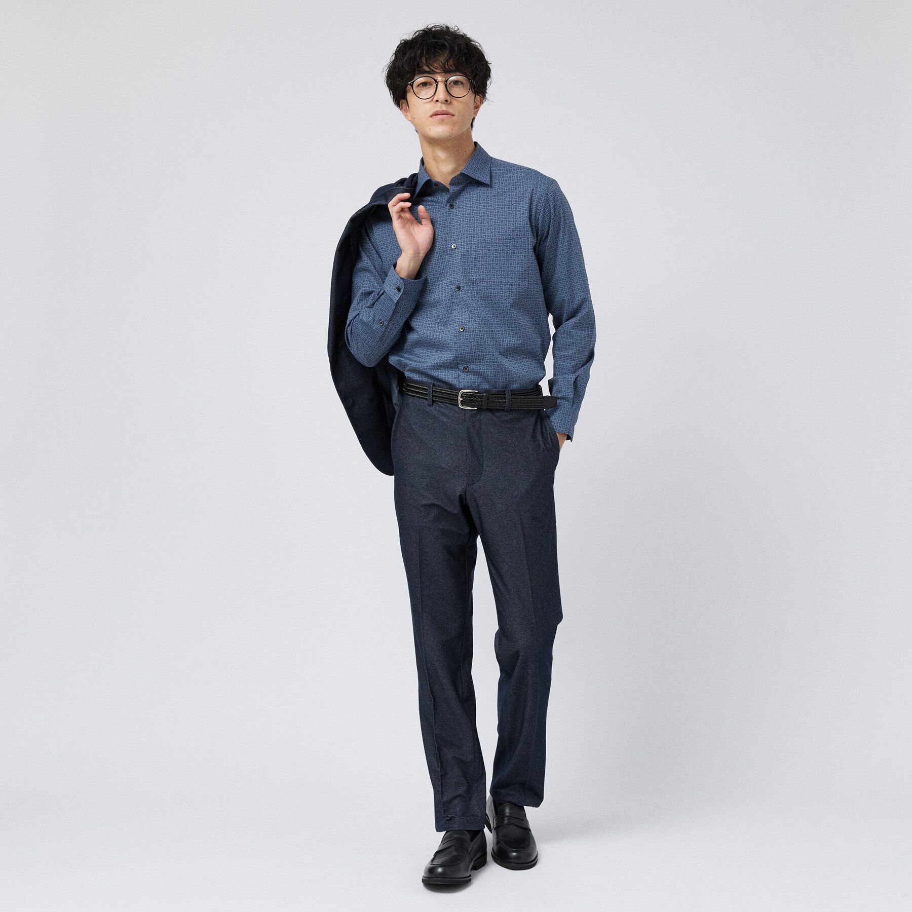 TAKEO KIKUCHI「【Made in JAPAN】 小紋プリント シャツ」|シャツ・ブラウス|