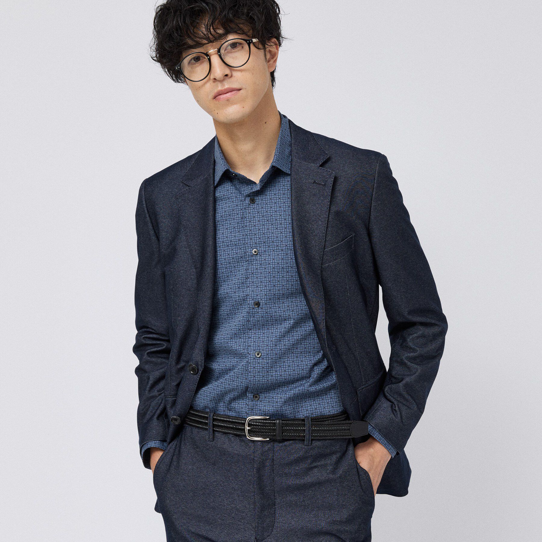 TAKEO KIKUCHI「【Made in JAPAN】 小紋プリント シャツ」|シャツ・ブラウス|