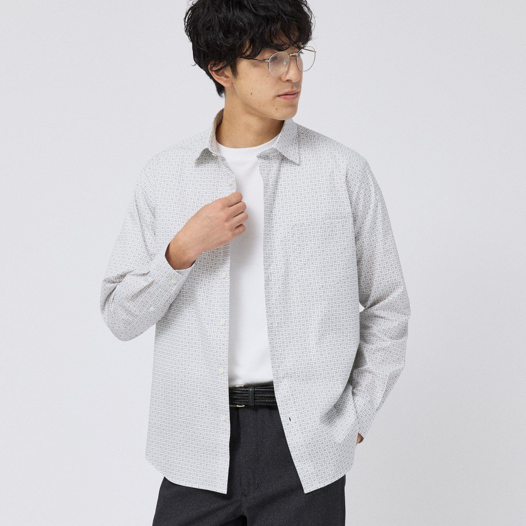 TAKEO KIKUCHI「【Made in JAPAN】 小紋プリント シャツ」|シャツ・ブラウス|