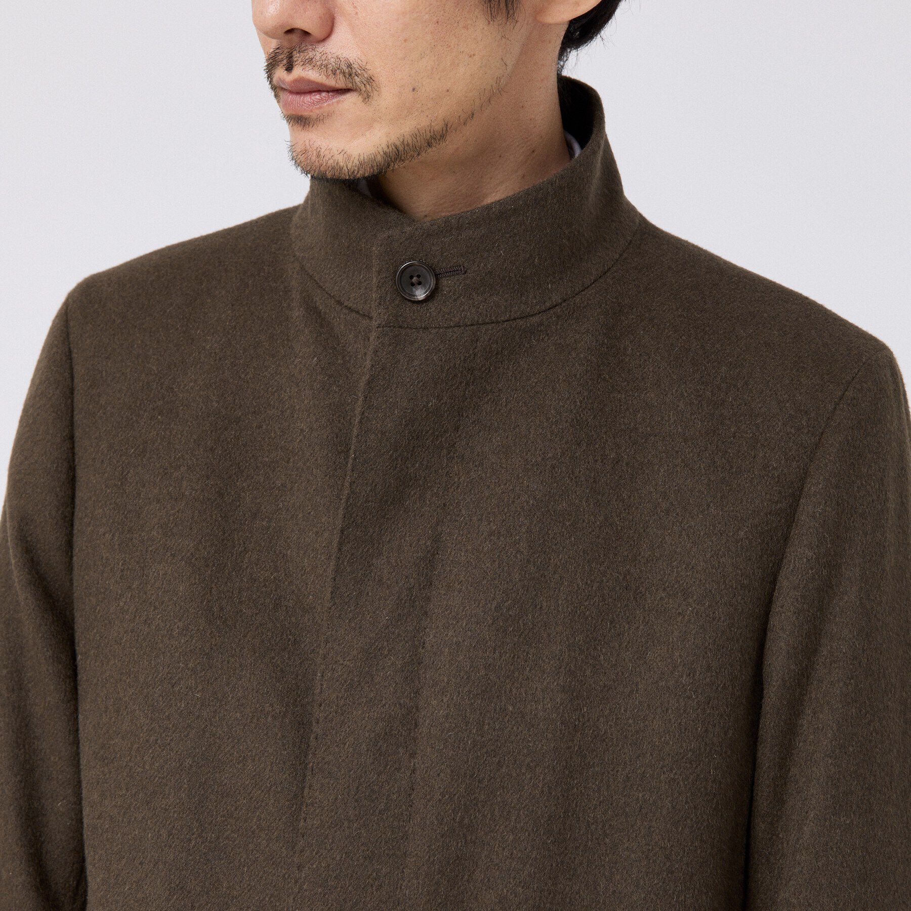 TAKEO KIKUCHI「【ウールカシミヤ混】スタンドカラーコート」|その他|