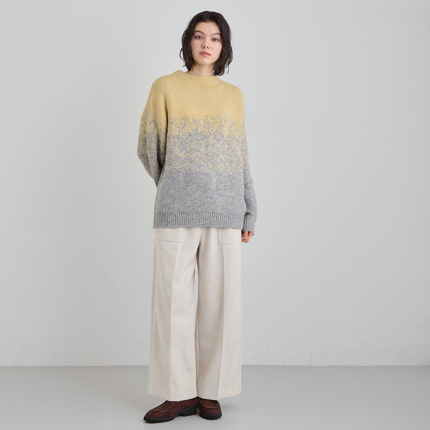 THE SHOP TK「バルキーブレンドヤーンニットプルオーバー」|ニット・セーター|