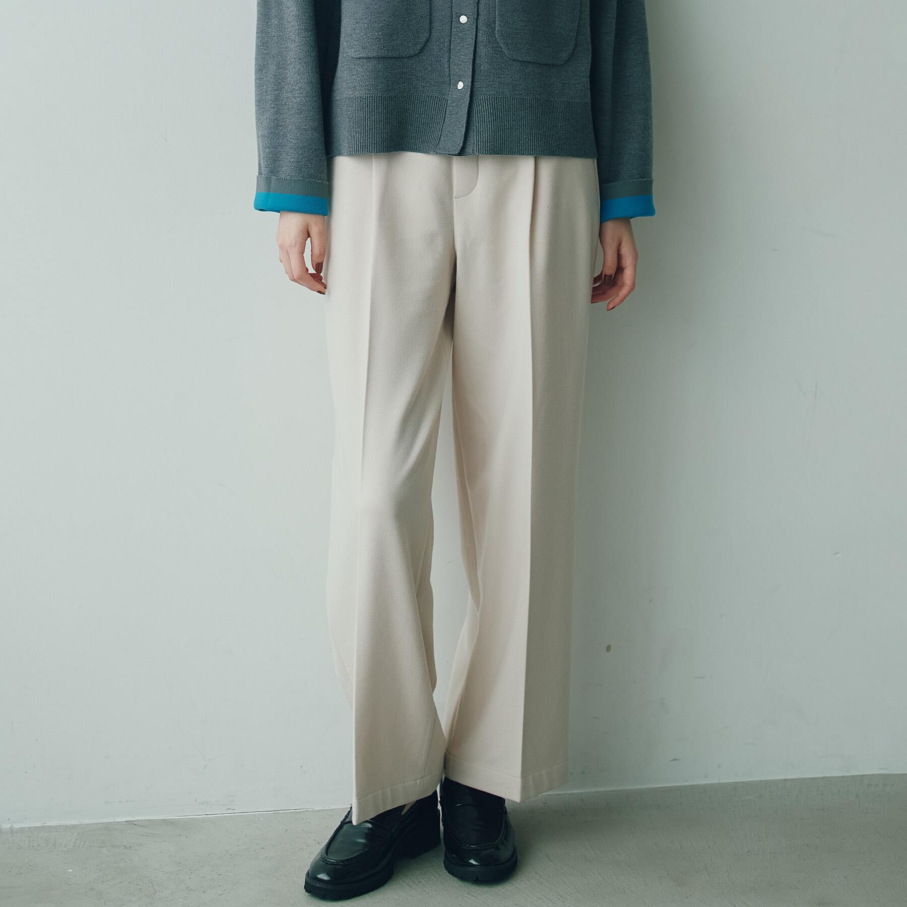 THE SHOP TK「【選べる着丈/S-XL】ぬくラク 両面起毛ワイドパンツ」|その他|