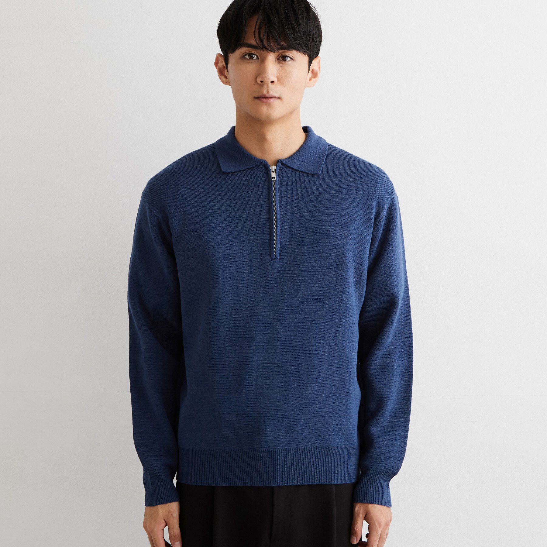 THE SHOP TK「【洗濯機OK】ハーフジップニット」|ニット・セーター|