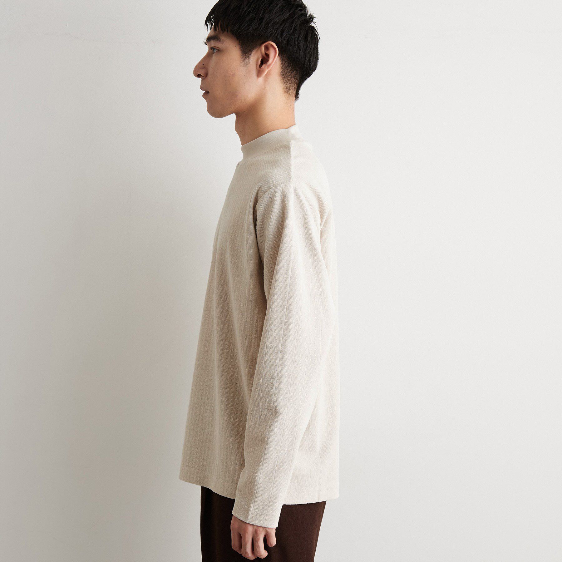 THE SHOP TK「モックネックストライプ」|Tシャツ・カットソー|