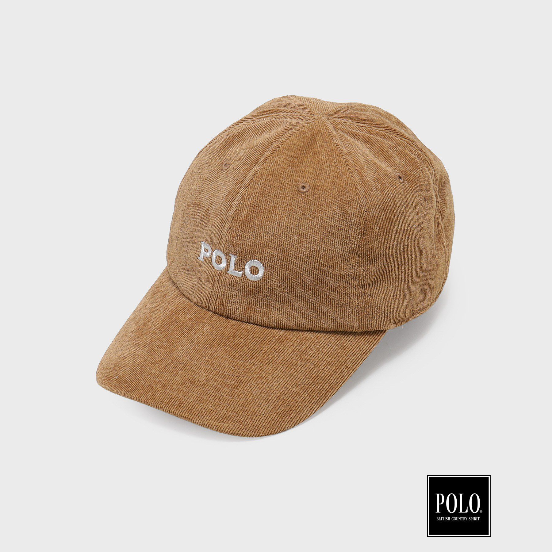 THE SHOP TK「POLO BCS / コーデュロイ刺繍キャップ」|キャップ・キャスケット|