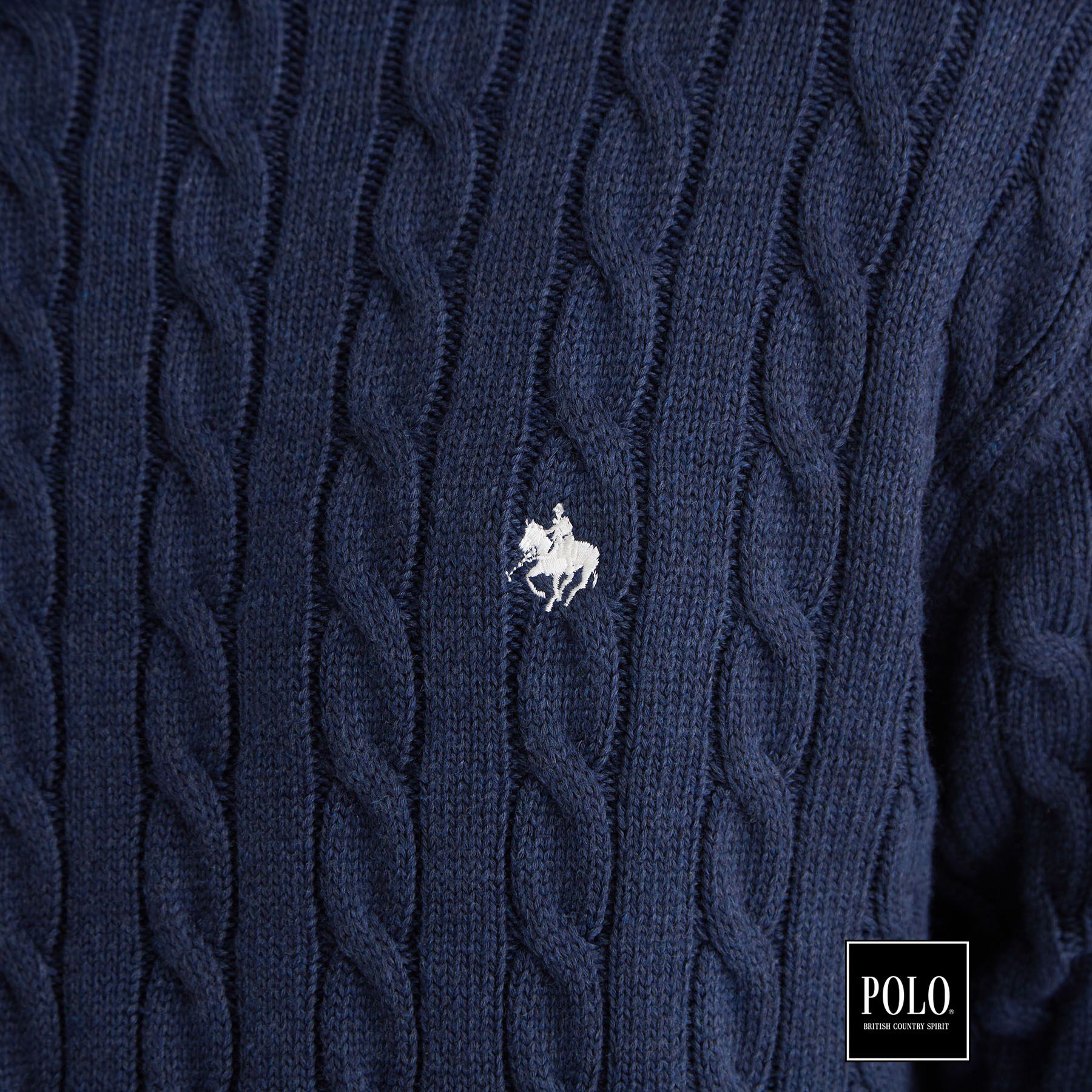 THE SHOP TK「POLO BCS / 別注ケーブルニット」|ニット・セーター|