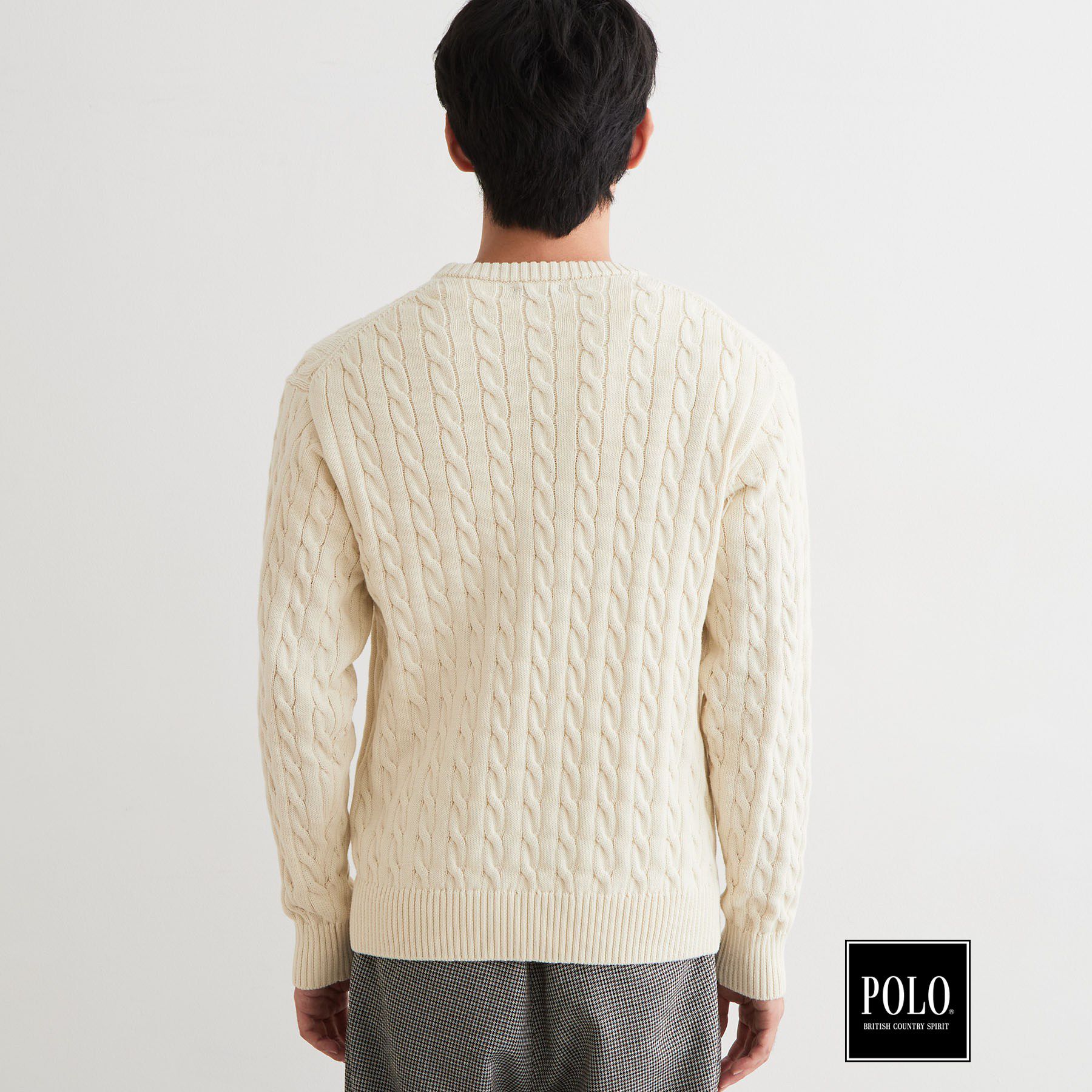 THE SHOP TK「POLO BCS / 別注ケーブルニット」|ニット・セーター|