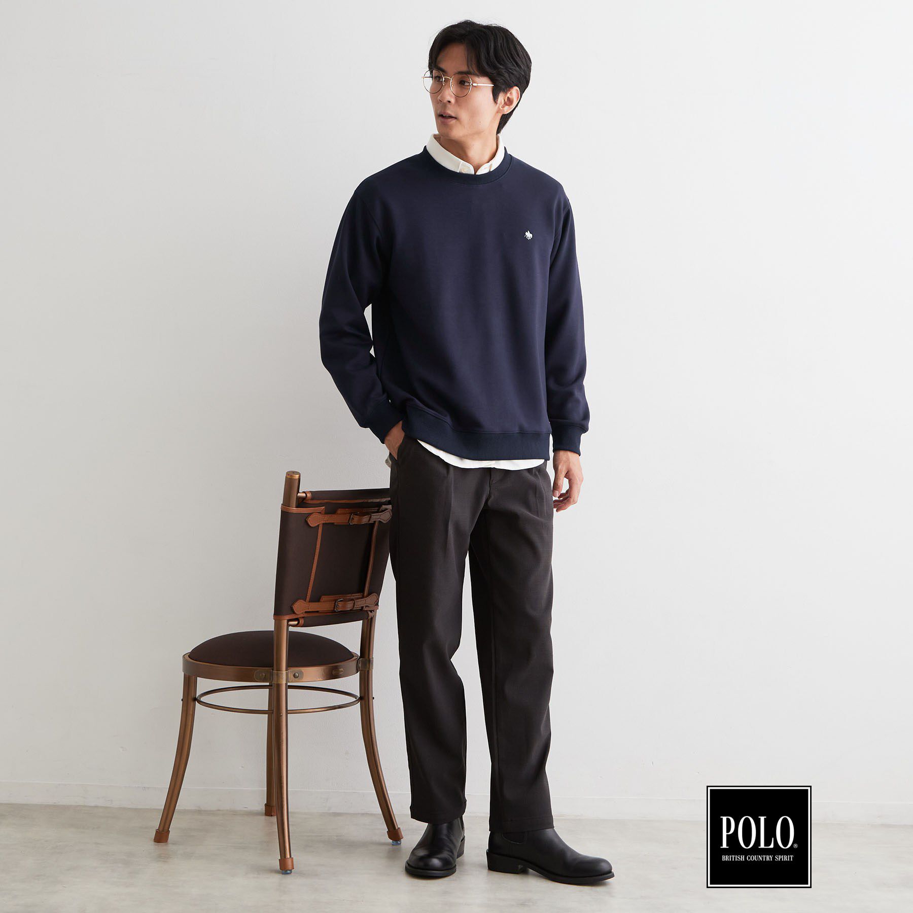 THE SHOP TK「POLO BCS ／ 別注ダンボールスウェット」|Tシャツ・カットソー|