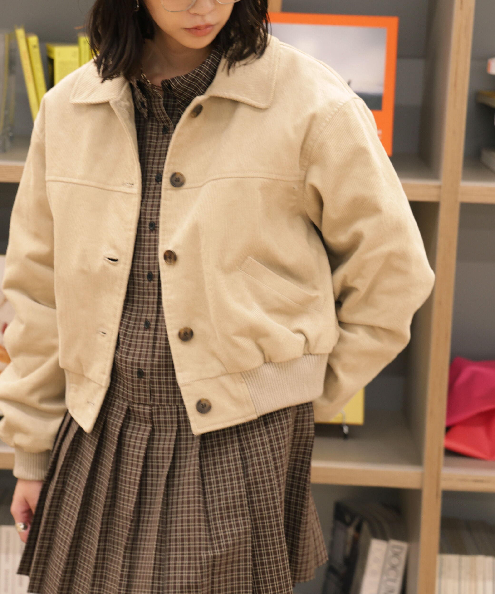  「コーデュロイ中綿ブルゾン」|ブルゾン・スタジャン|