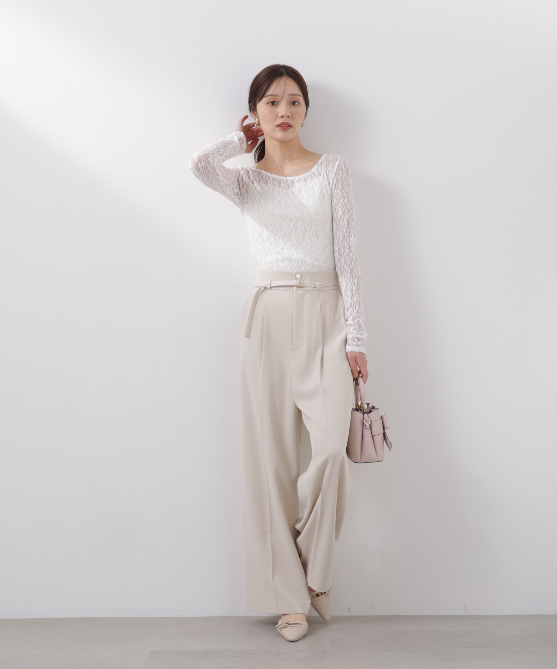 PROPORTION BODY DRESSING「ベルト付きワイドパンツ　26SS」|その他|