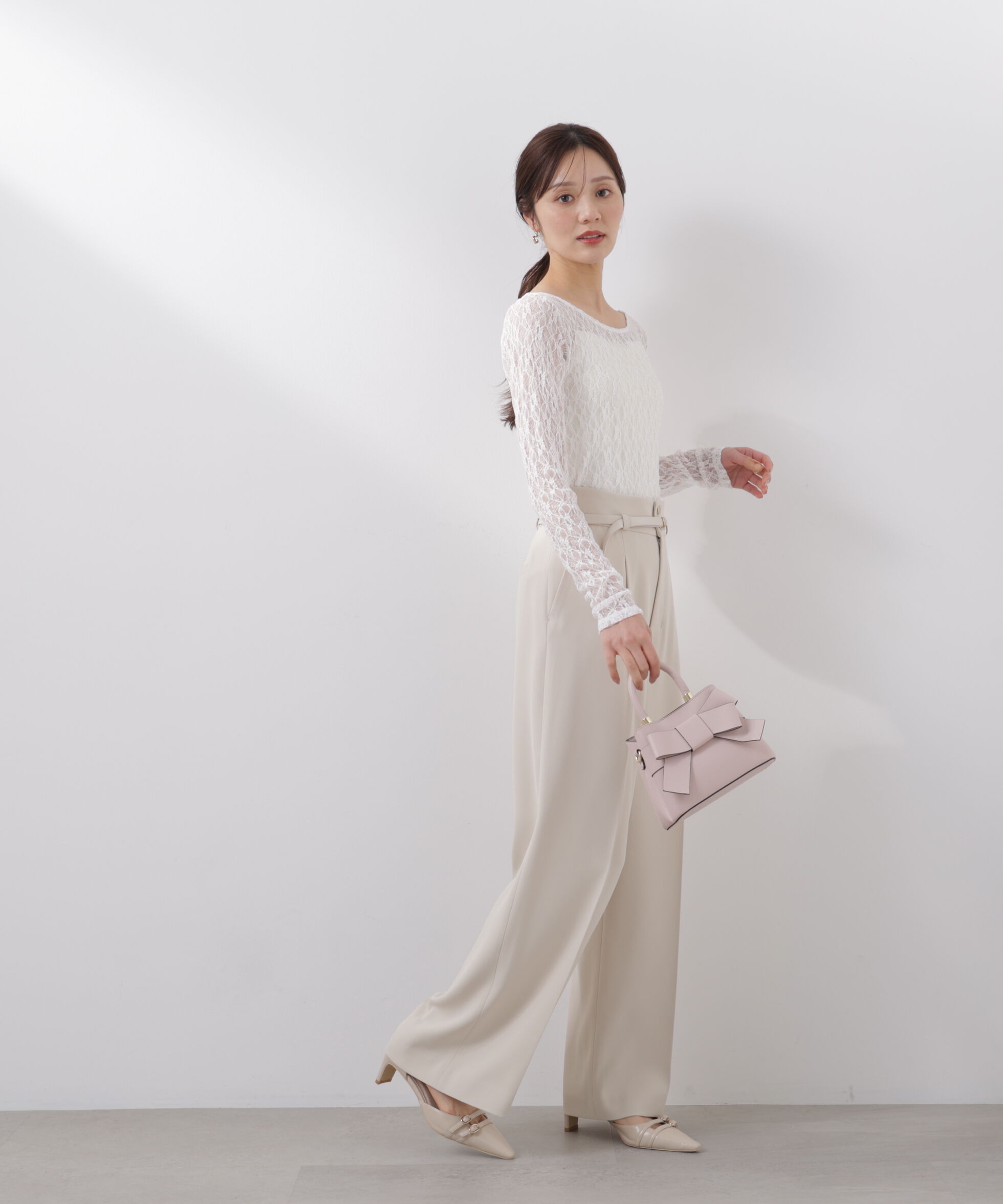 PROPORTION BODY DRESSING「ベルト付きワイドパンツ　26SS」|その他|