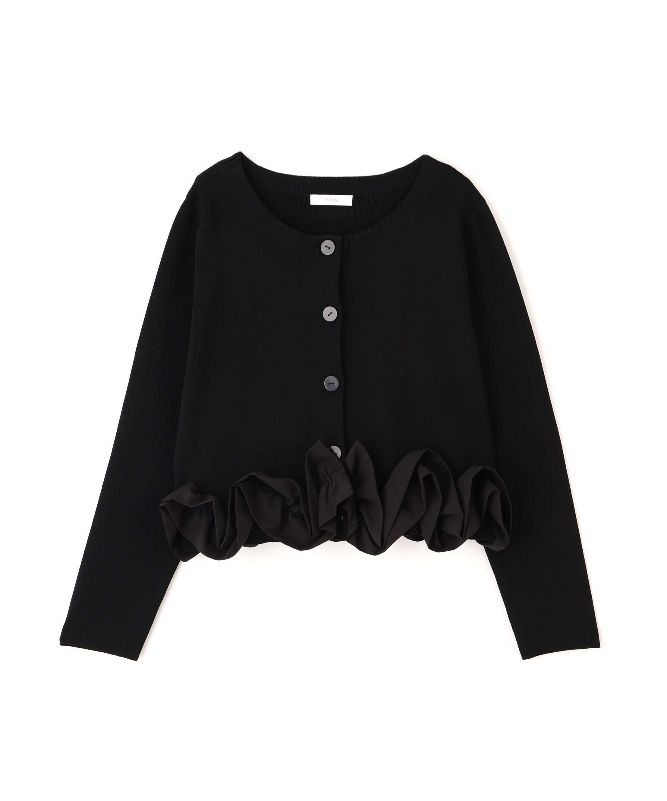 PROPORTION BODY DRESSING「〈a/mie〉ホイップペプラムニット　26SS」|カーディガン|