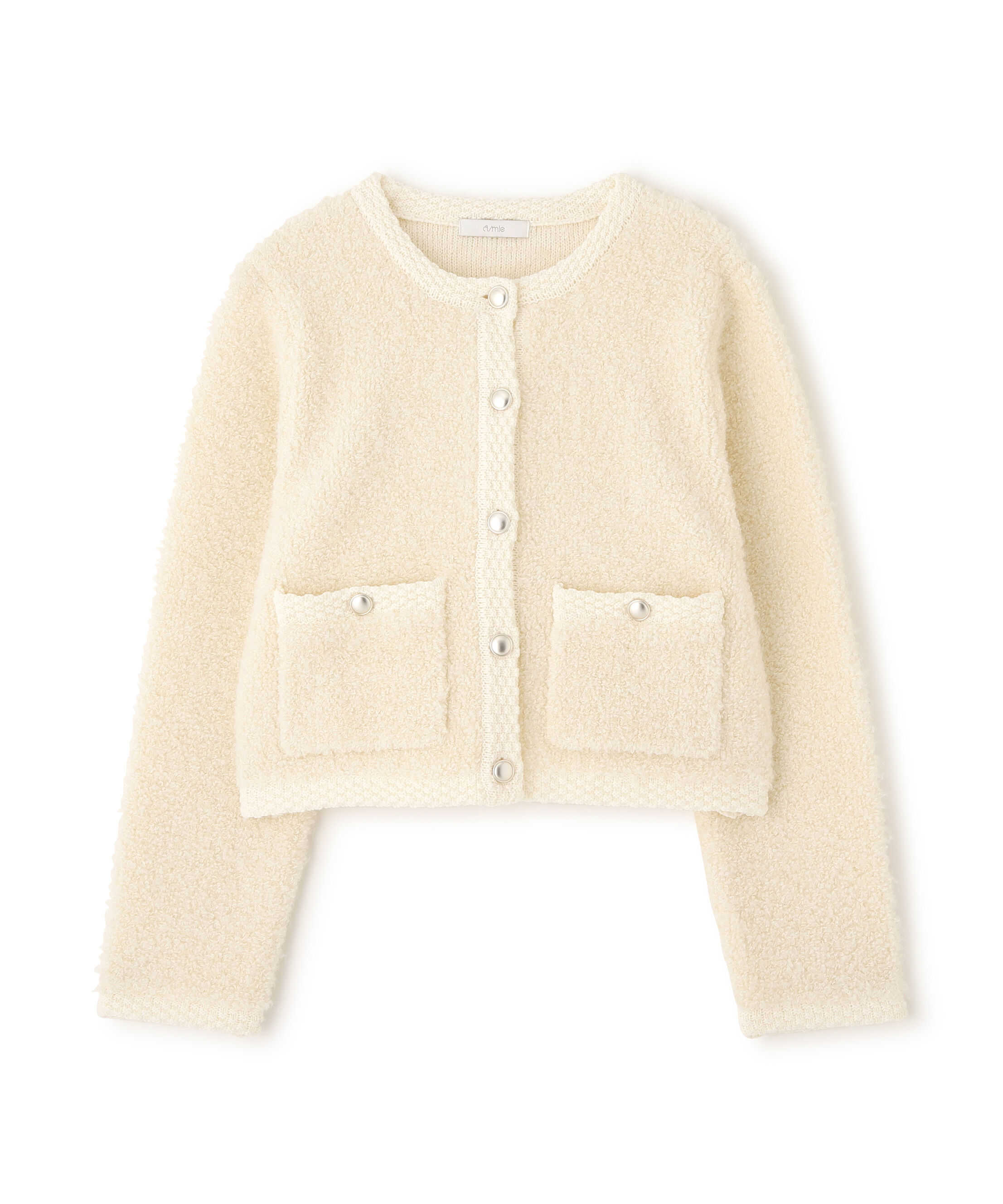 PROPORTION BODY DRESSING「＜a/mie＞ブークレニットジャケット」|カーディガン|