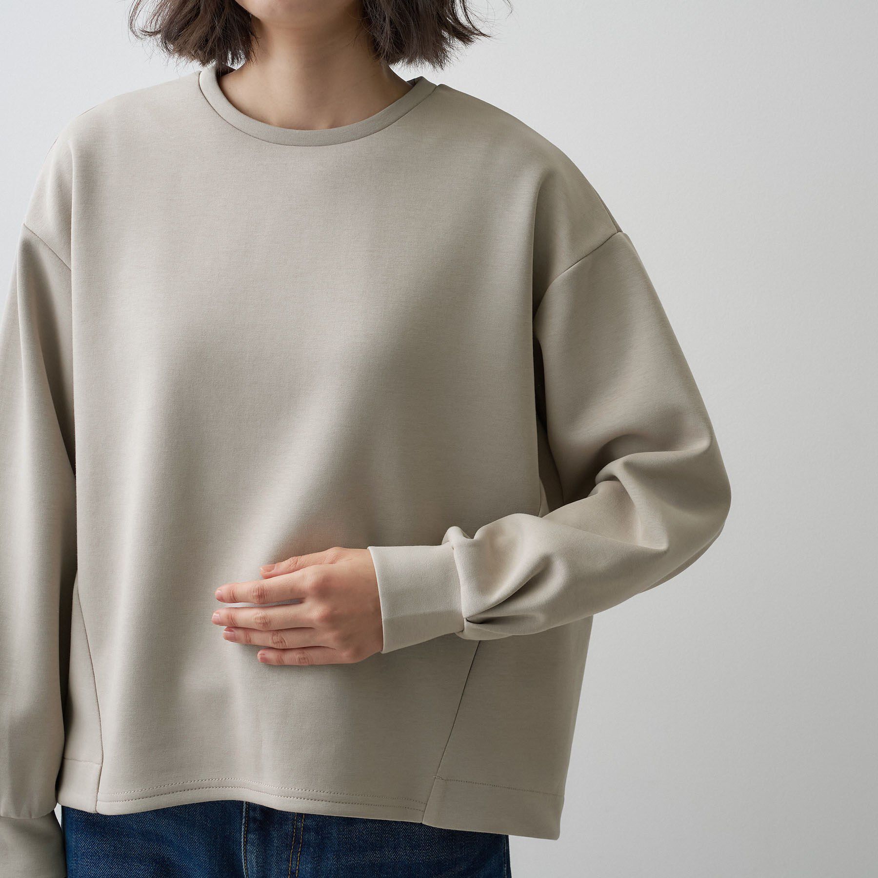 Dessin「【洗える/セットアップ可】コットン混ダンボール プルオーバー」|Tシャツ・カットソー|