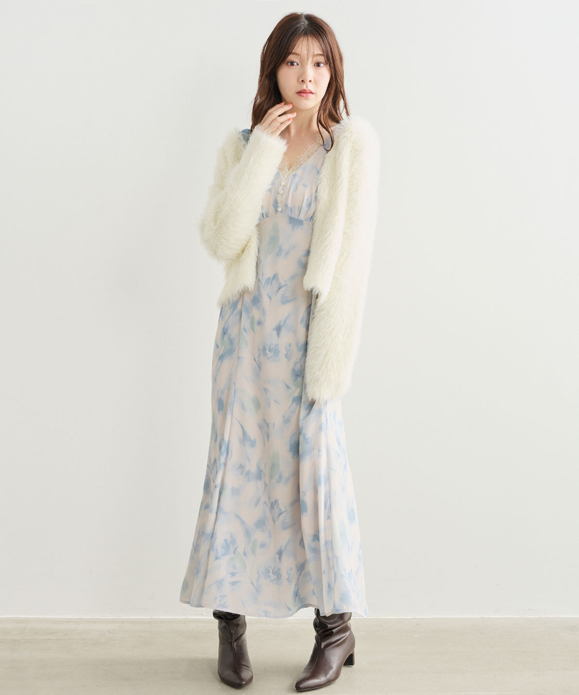 COCO DEAL「ぼかしフラワーワンピース」|ワンピース|