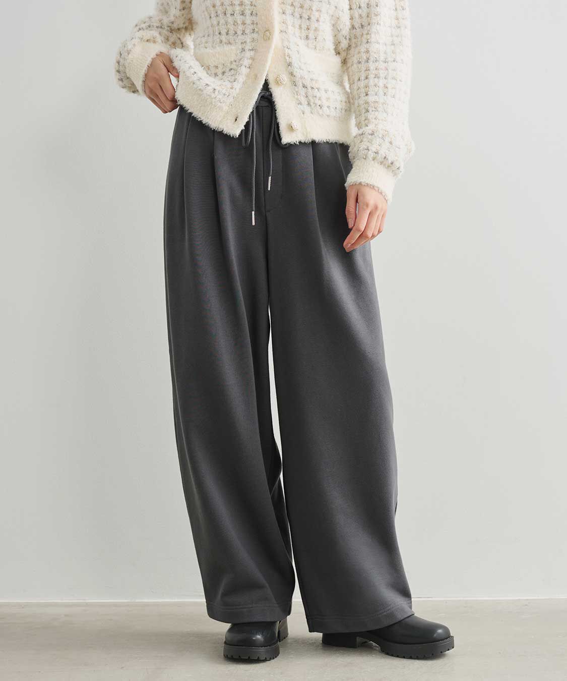 COCO DEAL「バレルレッグスウェットパンツ」|スラックス|