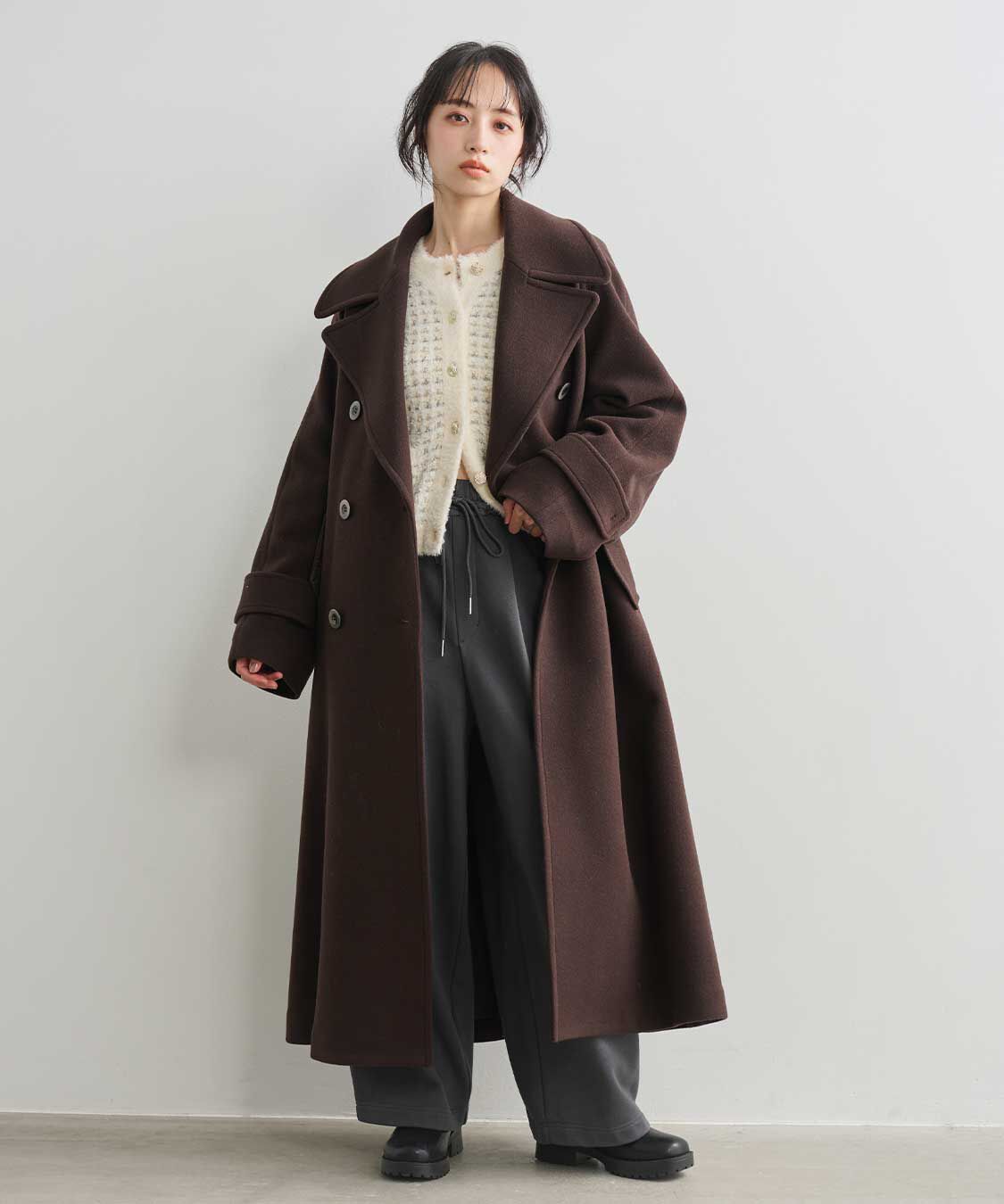 COCO DEAL「バレルレッグスウェットパンツ」|スラックス|