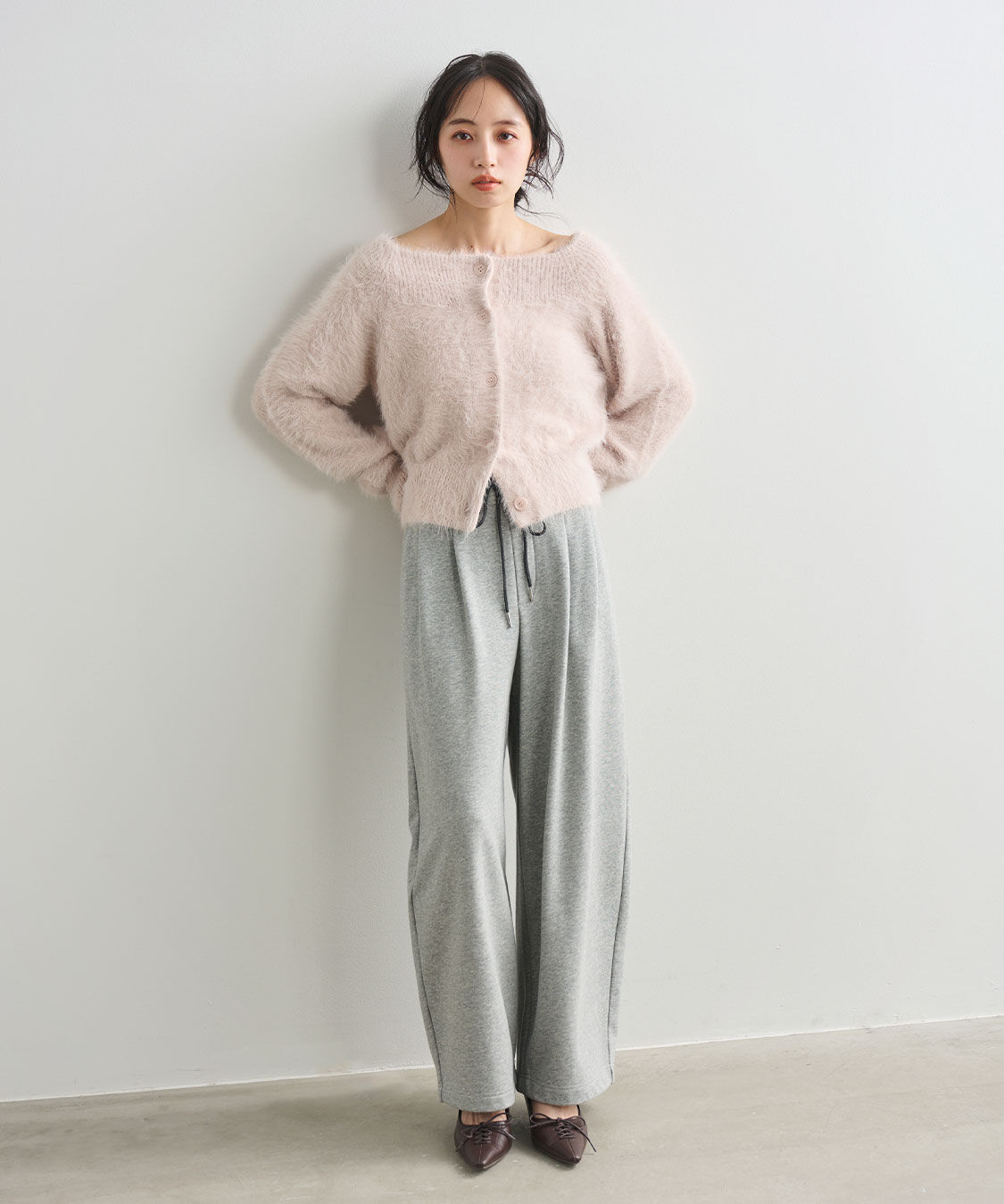 COCO DEAL「バレルレッグスウェットパンツ」|スラックス|