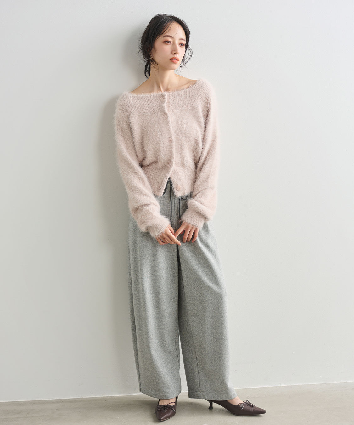 COCO DEAL「バレルレッグスウェットパンツ」|スラックス|