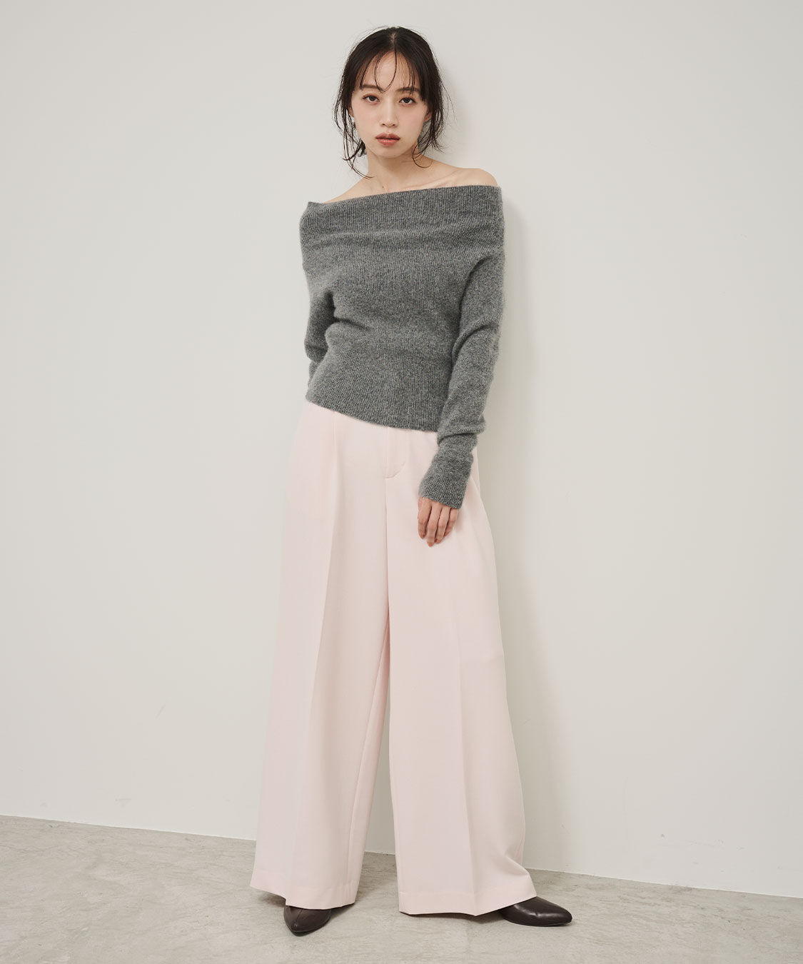 COCO DEAL「ワンタックストレートパンツ」|スラックス|