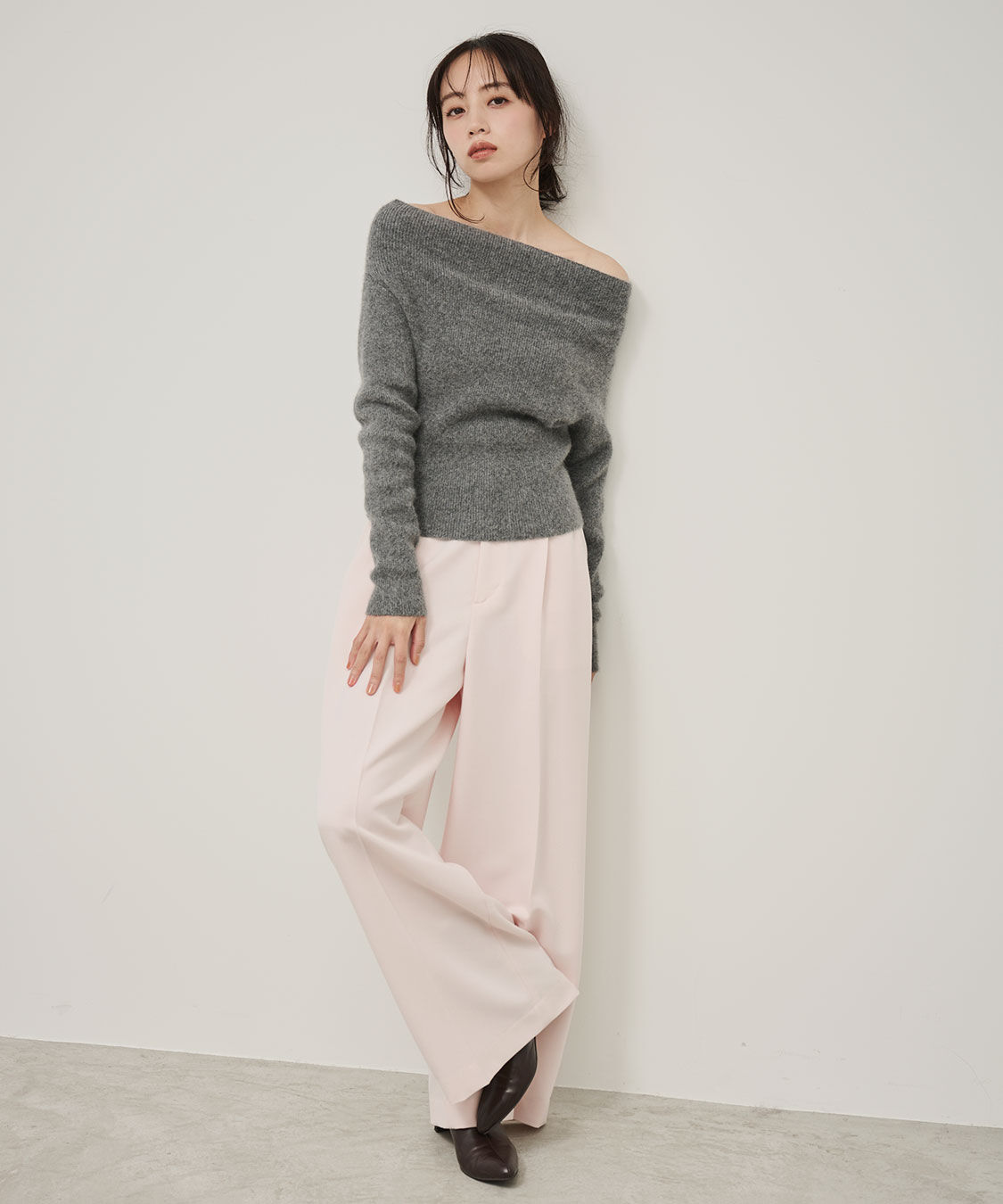 COCO DEAL「ワンタックストレートパンツ」|スラックス|