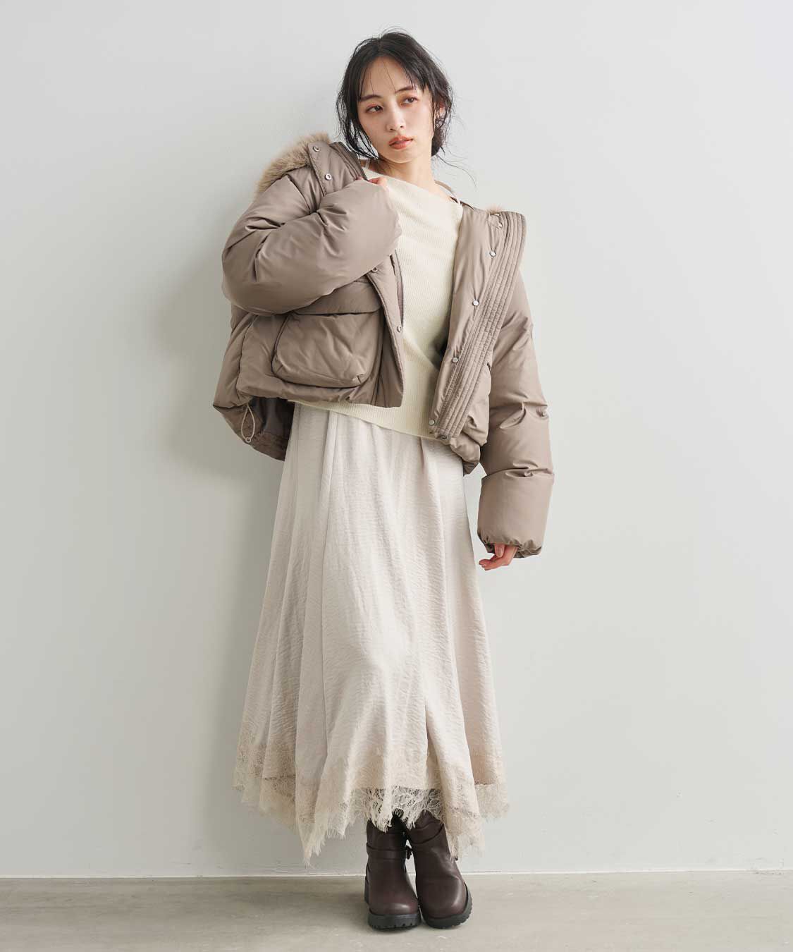 COCO DEAL「ランダムヘムレースキャミワンピース」|ワンピース|