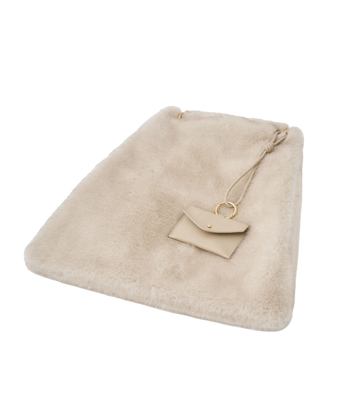 COCO DEAL「レザーハンドルファーBAG」|ハンドバッグ|