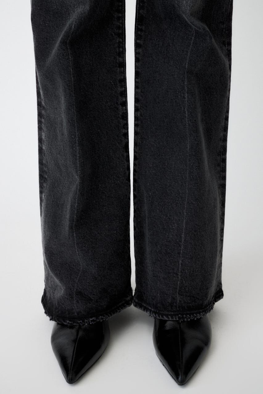 MOUSSY「MVS BLACK FLARE」|デニム|
