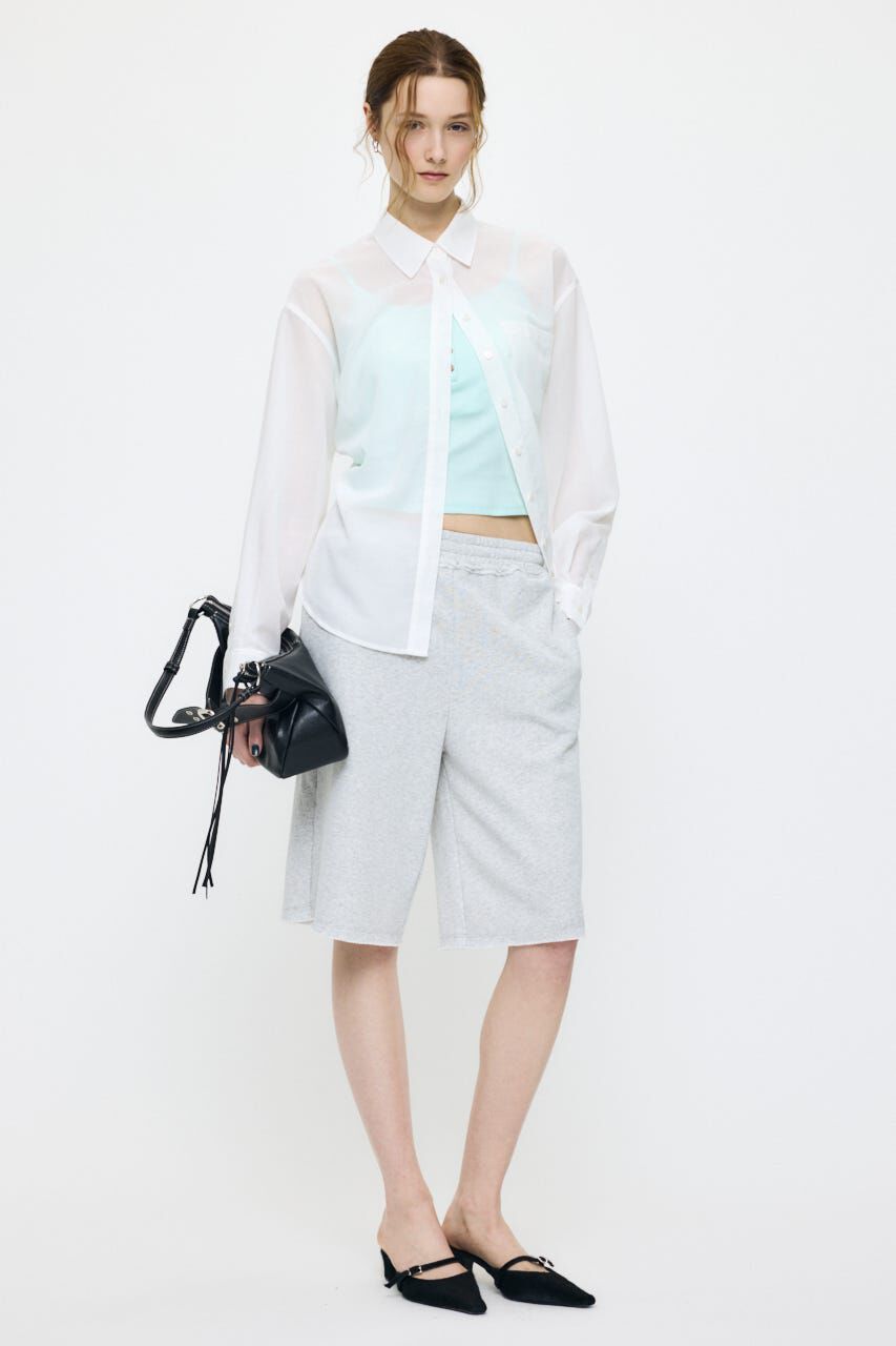 MOUSSY「FADE CHECK SHEER OVER シャツ」|シャツ・ブラウス|
