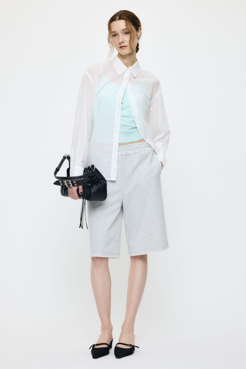 MOUSSY「FADE CHECK SHEER OVER シャツ」|シャツ・ブラウス|