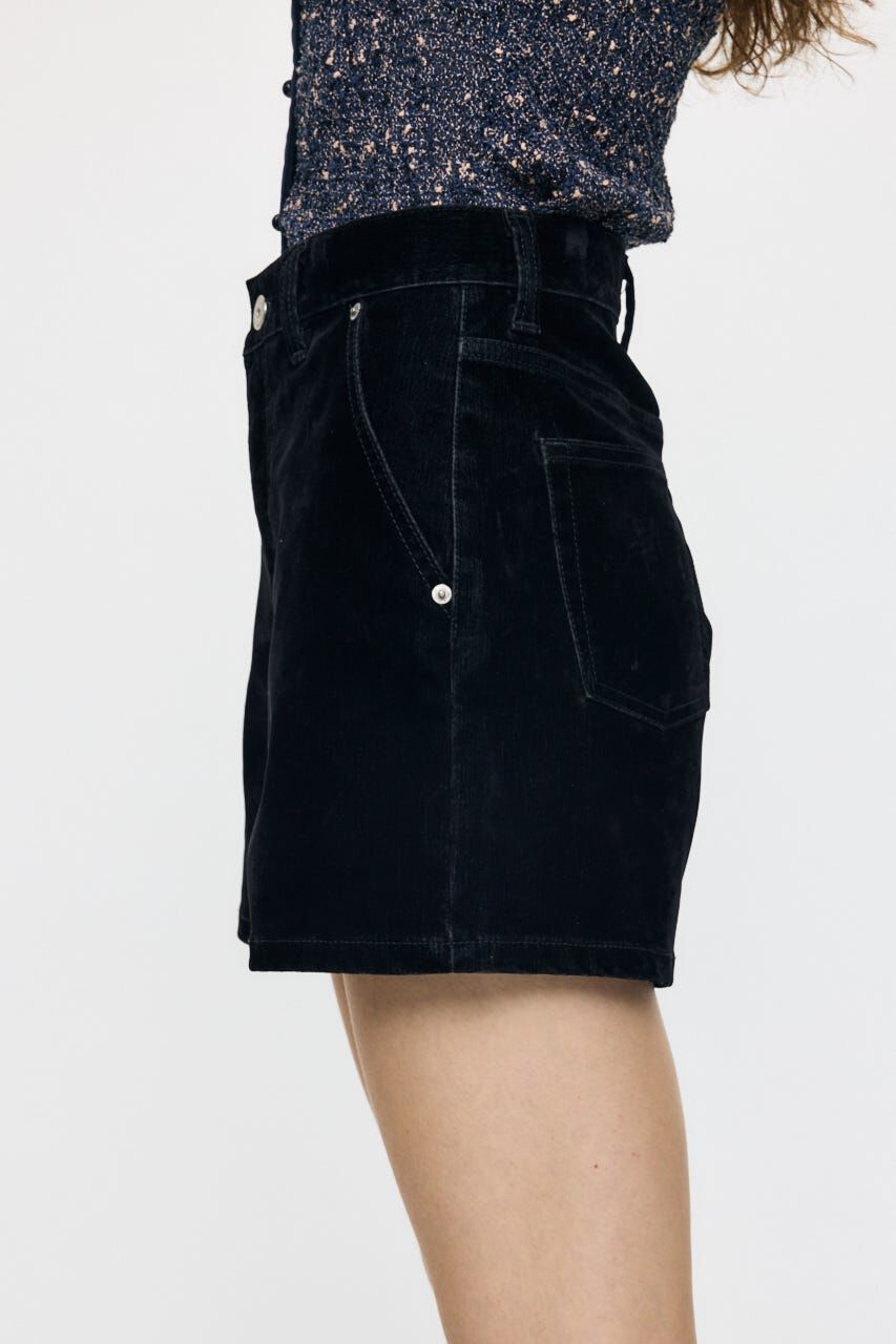 MOUSSY「VELVET MICRO ショーツ」|デニム|