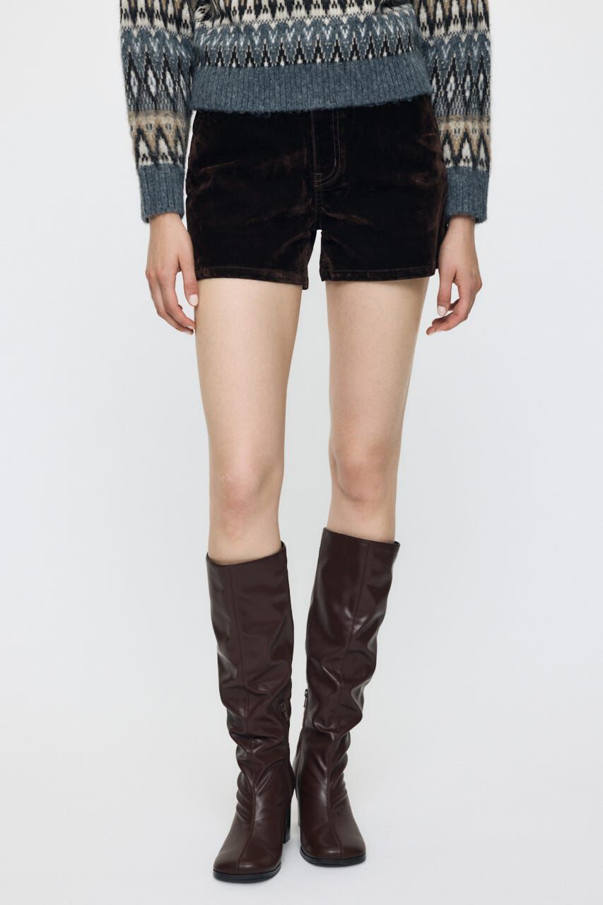 MOUSSY「VELVET MICRO ショーツ」|デニム|