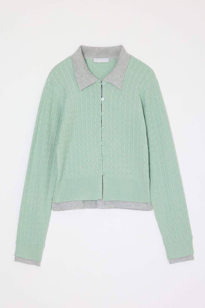 MOUSSY「LAYERED LIKE KNIT トップス」|ニット・セーター|