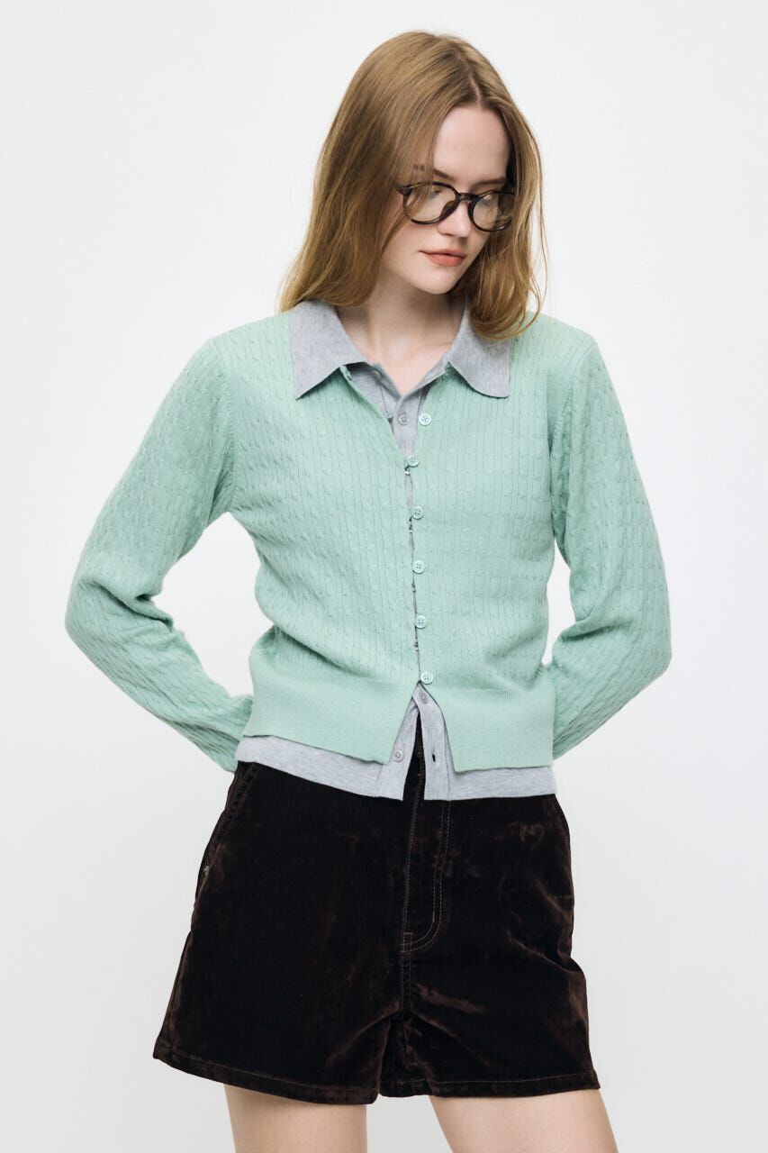 MOUSSY「LAYERED LIKE KNIT トップス」|ニット・セーター|