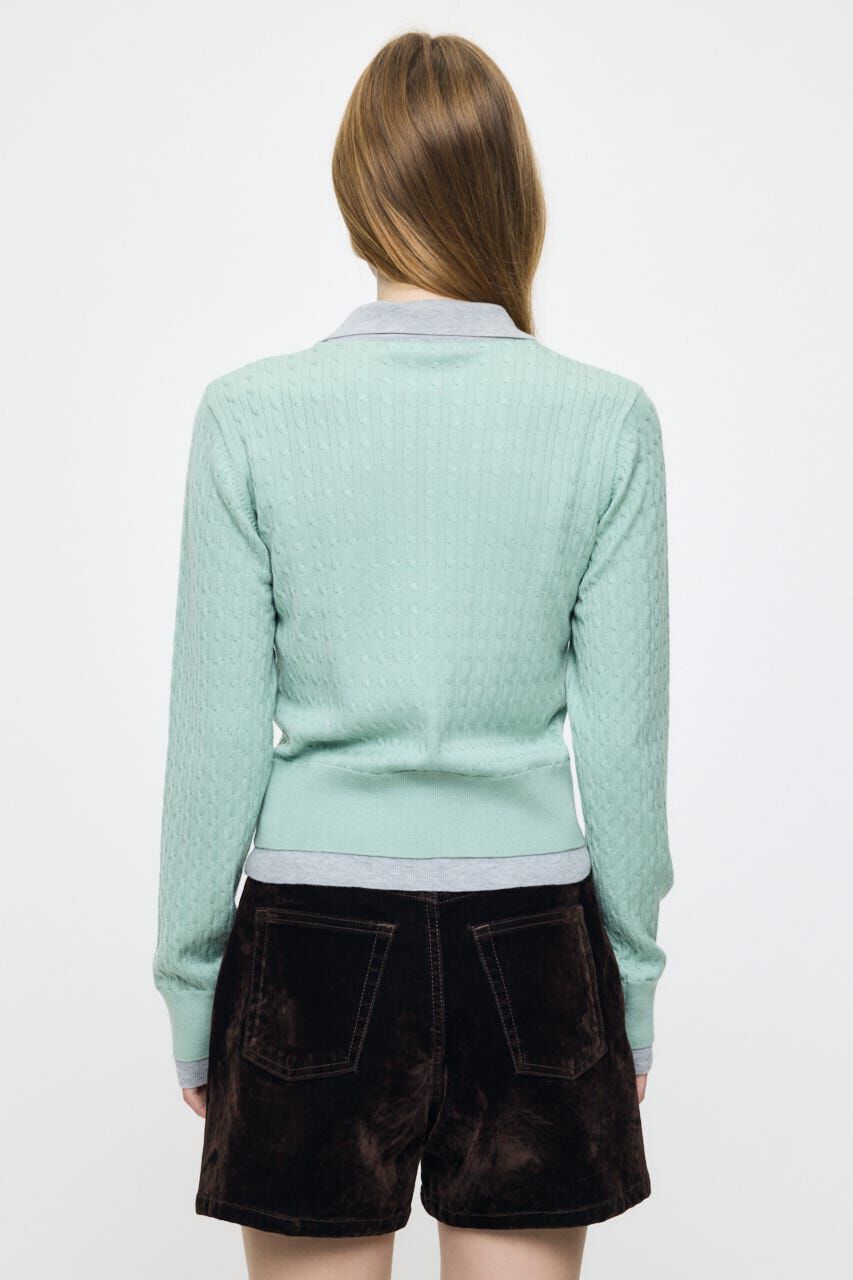MOUSSY「LAYERED LIKE KNIT トップス」|ニット・セーター|