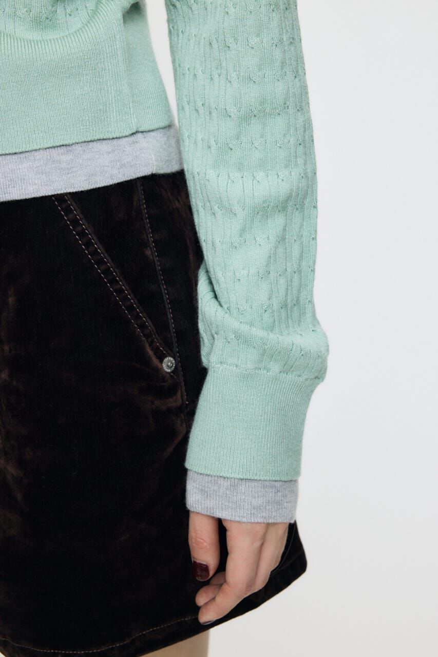 MOUSSY「LAYERED LIKE KNIT トップス」|ニット・セーター|