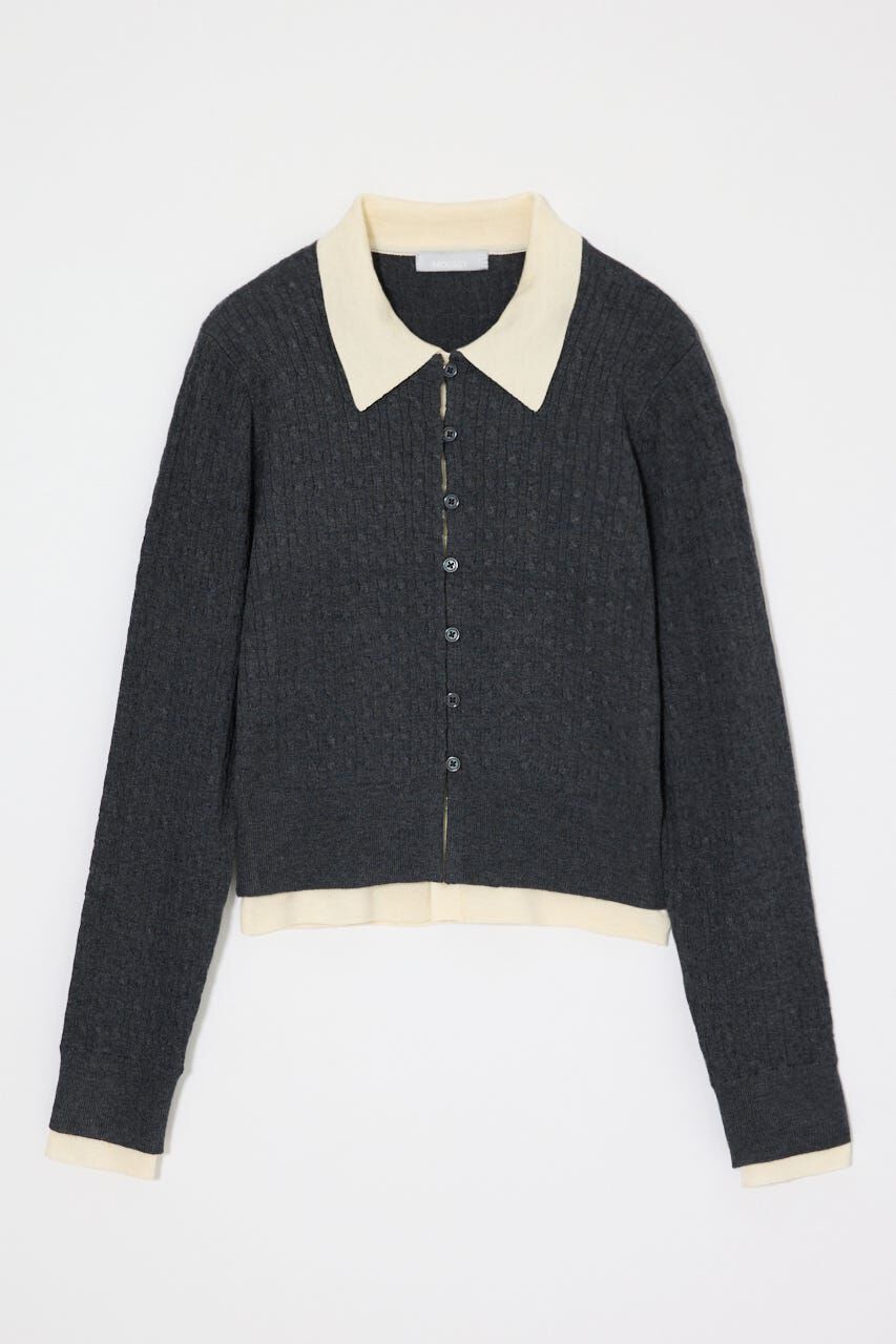 MOUSSY「LAYERED LIKE KNIT トップス」|ニット・セーター|