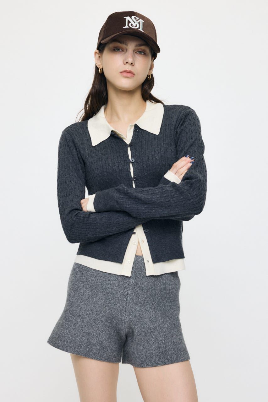 MOUSSY「LAYERED LIKE KNIT トップス」|ニット・セーター|