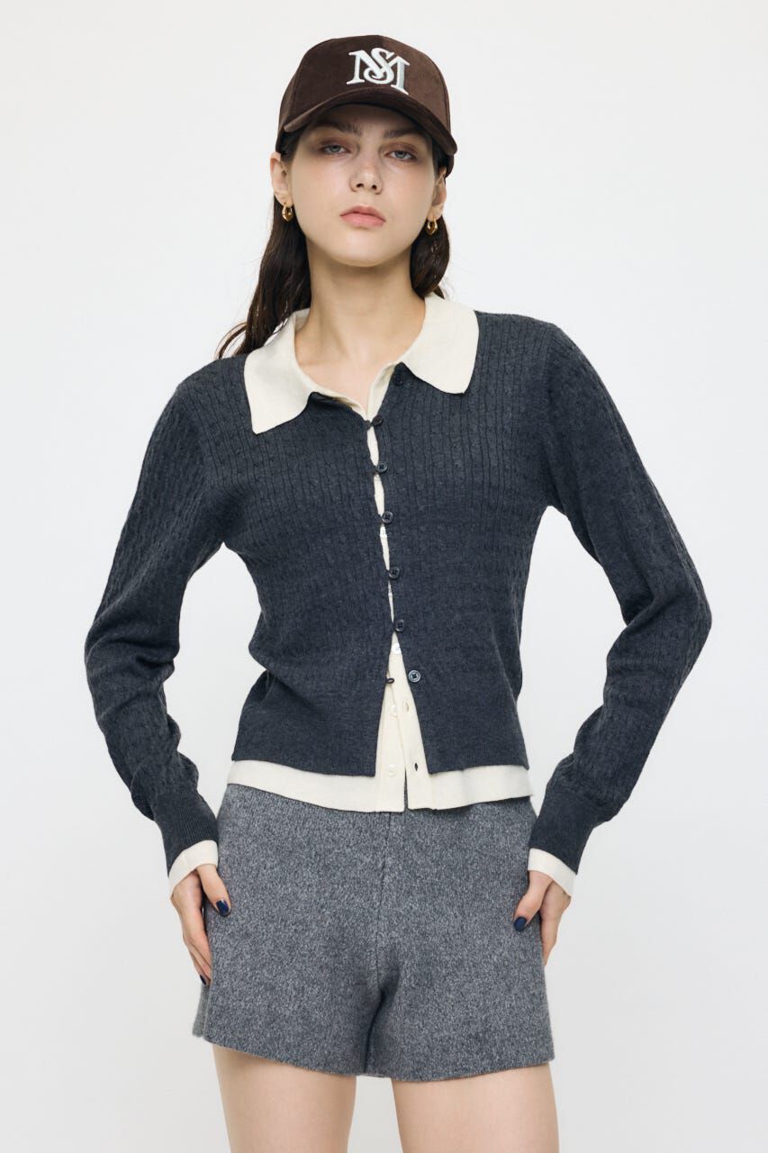 MOUSSY「LAYERED LIKE KNIT トップス」|ニット・セーター|
