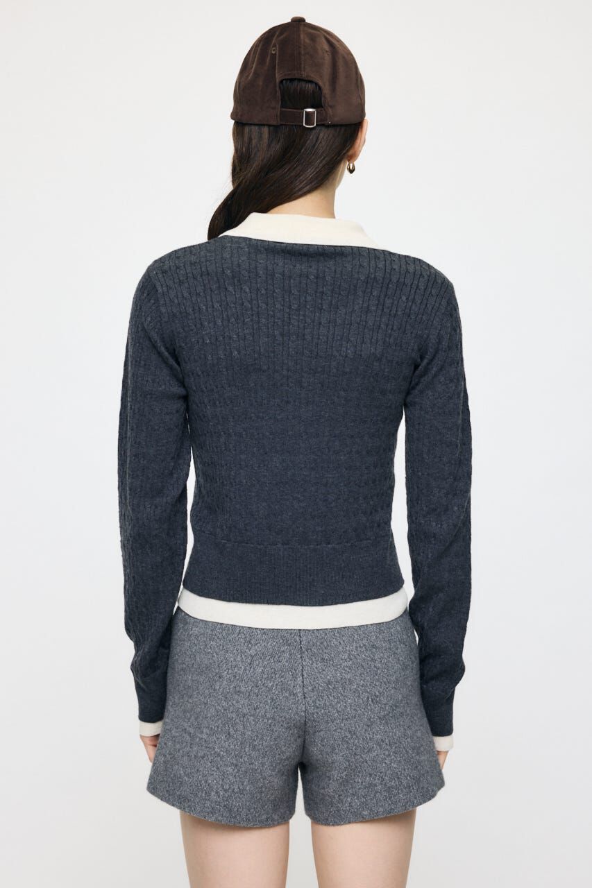 MOUSSY「LAYERED LIKE KNIT トップス」|ニット・セーター|
