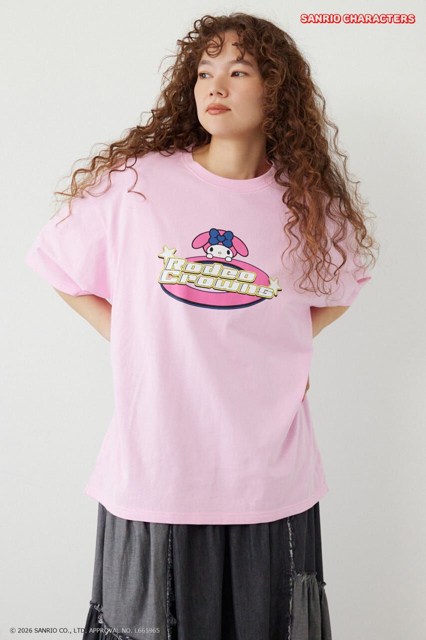 RODEO CROWNS「＜UNISEX＞(サンリオキャラクターズ) Y2KロゴTシャツ」|Tシャツ・カットソー|