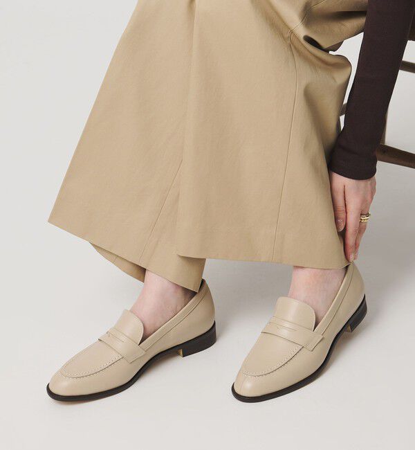 UNITED ARROWS「レザー コインローファー」|ローファー|BEIGE