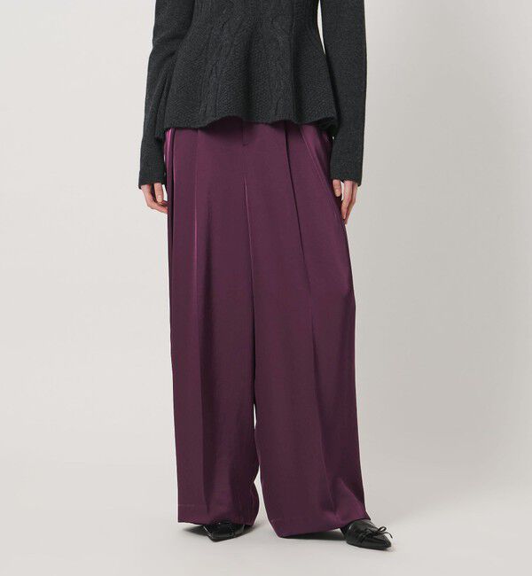 AEWEN MATOPH「＜AEWEN MATOPH＞サテンインタックパンツ ‐ ウォッシャブル - 」|その他|