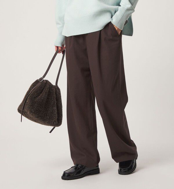 UNITED ARROWS green label relaxing「［size SHORT/TALLあり］オルマイ ウラキモウ ワイド パンツ ストレッチ 帯電防止」|その他|