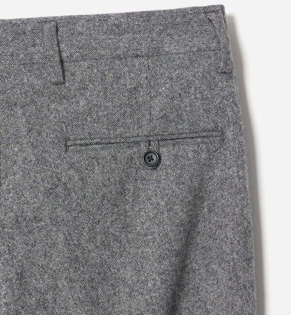 UNITED ARROWS green label relaxing「ホームスパン 2プリーツ ワイド スラックス」|スラックス|