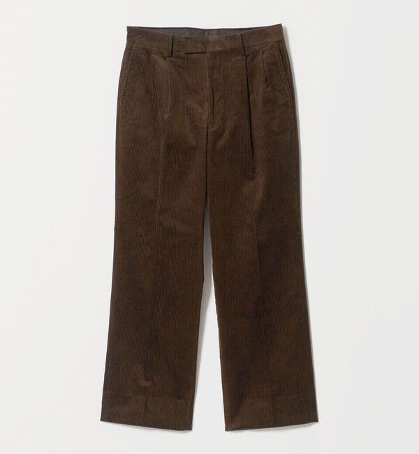 UNITED ARROWS green label relaxing「コットン ポリウレタン コーデュロイ 2プリーツ ワイド スラックス」|スラックス|