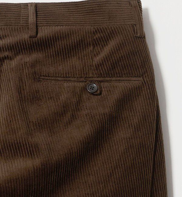UNITED ARROWS green label relaxing「コットン ポリウレタン コーデュロイ 2プリーツ ワイド スラックス」|スラックス|