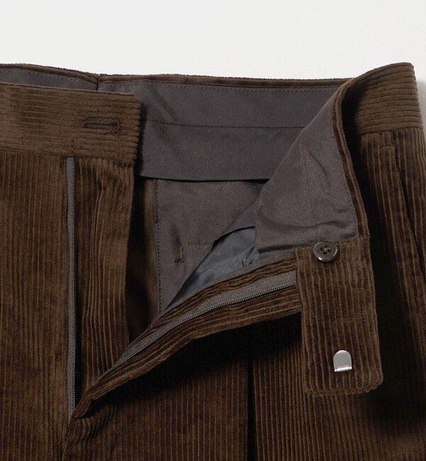 UNITED ARROWS green label relaxing「コットン ポリウレタン コーデュロイ 2プリーツ ワイド スラックス」|スラックス|